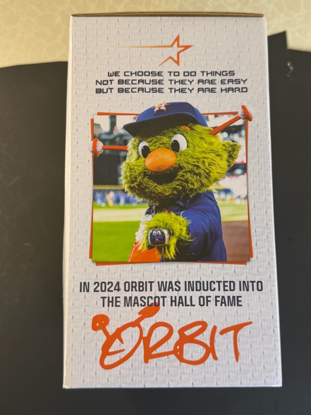Houston Astros Orbit Mascot Collectible Box - Green & Orange